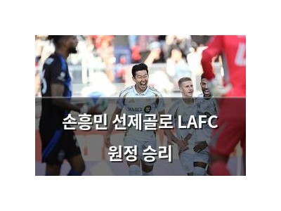 손흥민 선제골로 LAFC 원정 승리