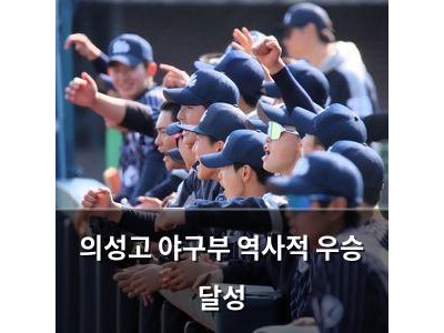 의성고 야구부 역사적 우승 달성