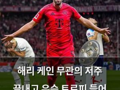 해리 케인 무관의 저주 끝내고 우승 트로피 들어 올려