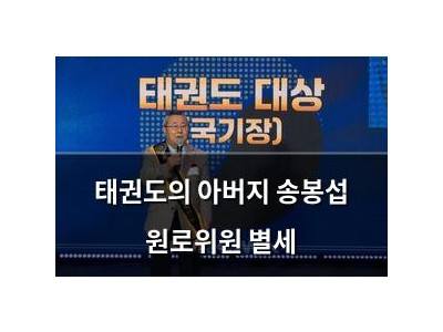 태권도의 아버지 송봉섭 원로위원 별세