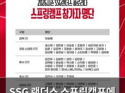 SSG 랜더스 스프링캠프에 디테일 강화가 핵심