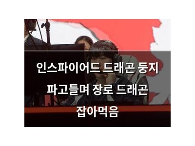 인스파이어드 드래곤 둥지 파고들며 장로 드래곤 잡아먹음