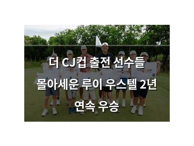 더 CJ컵 출전 선수들 몰아세운 루이 우스텔 2년 연속 우승